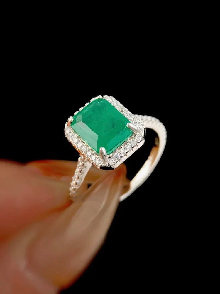 925er Sterlingsilber Fashion Zarter Süßer Rosa Zirkon Ring für Frauen Jubiläum Luxuriöser Personalisierter Hochwertiger Echtschmuck