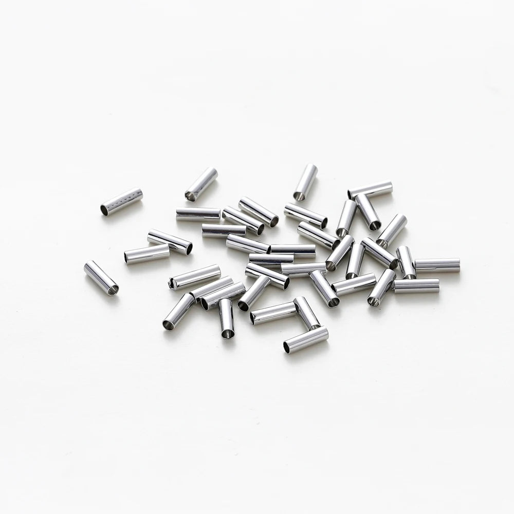 100 Stück 14K 18K vergoldete Messing Nudel Rohr Zylinder Gerade Perlen 5 6 7mm Abstandhalter lose Perlen für DIY Armband Schmuckherstellung