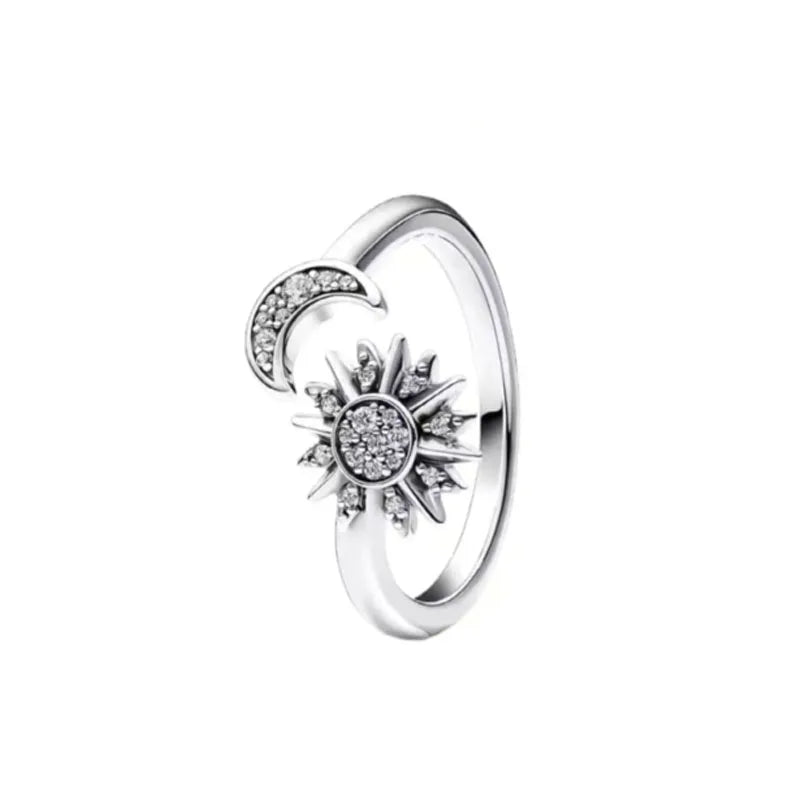 925 Silberring, neuer rot-weiß-blauer Steinring, passend für jeden Anlass, Armband, Halskette, passendes DIY-Geburtstagsgeschenk