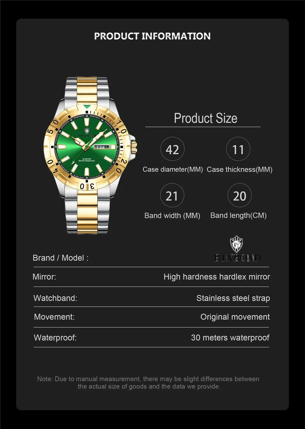 Reloj de pulsera de cuarzo de moda de diseñador para hombre, 42 mm, relojes nuevos para hombre, regalos para hombre, reloj de lujo, oro automático, Clcok digital, Reloj
