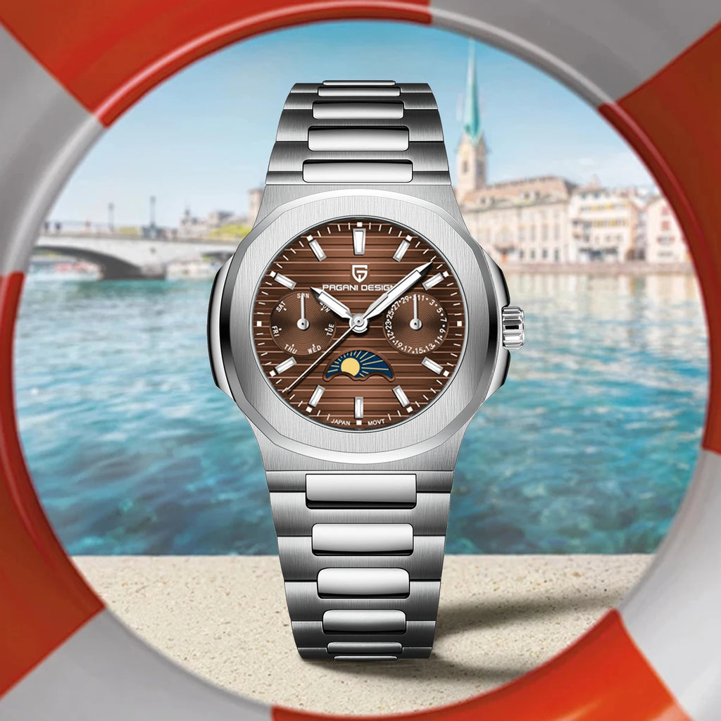 2024 Neue PAGANI DESIGN Damenuhren Luxusuhr für Damen Quarz-Armbanduhr Damen Saphir Wasserdicht Exquisites Geschenk Uhr