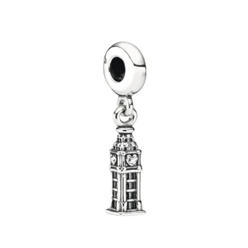Europäisches Neues 925 Sterling Silber Frühling Neue Rosa Blume Ballon Katze Diy Perlen Charm Passend Europäische S925 Armband Armreifen