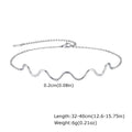 Offene Creolen für Damen, minimalistische 18K vergoldete große Ohrringe Wellenform Big Hoops, Edelstahlschmuck