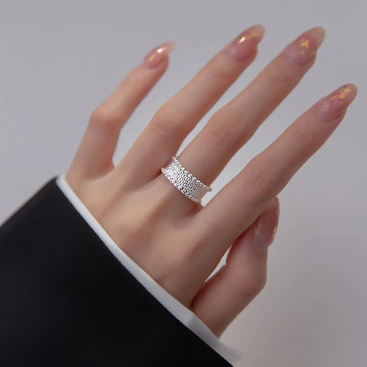 925 Sterling Silber Persönlichkeits-Perlenringe für Damen Verlobung Hochzeit Luxus-Schmuck