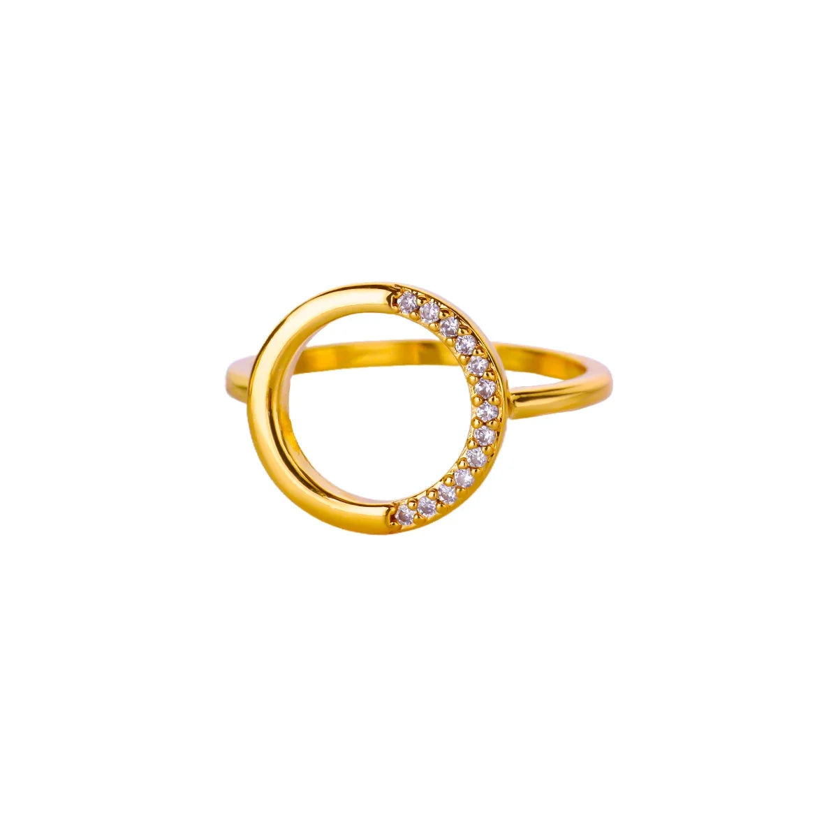 Anillos de Acero Inoxidable con Flores Múltiples Apiladas en Color Dorado Elegante para Mujer, Joyería de Anillo Nuevo de Concha para Boda, Cumpleaños, Delicado