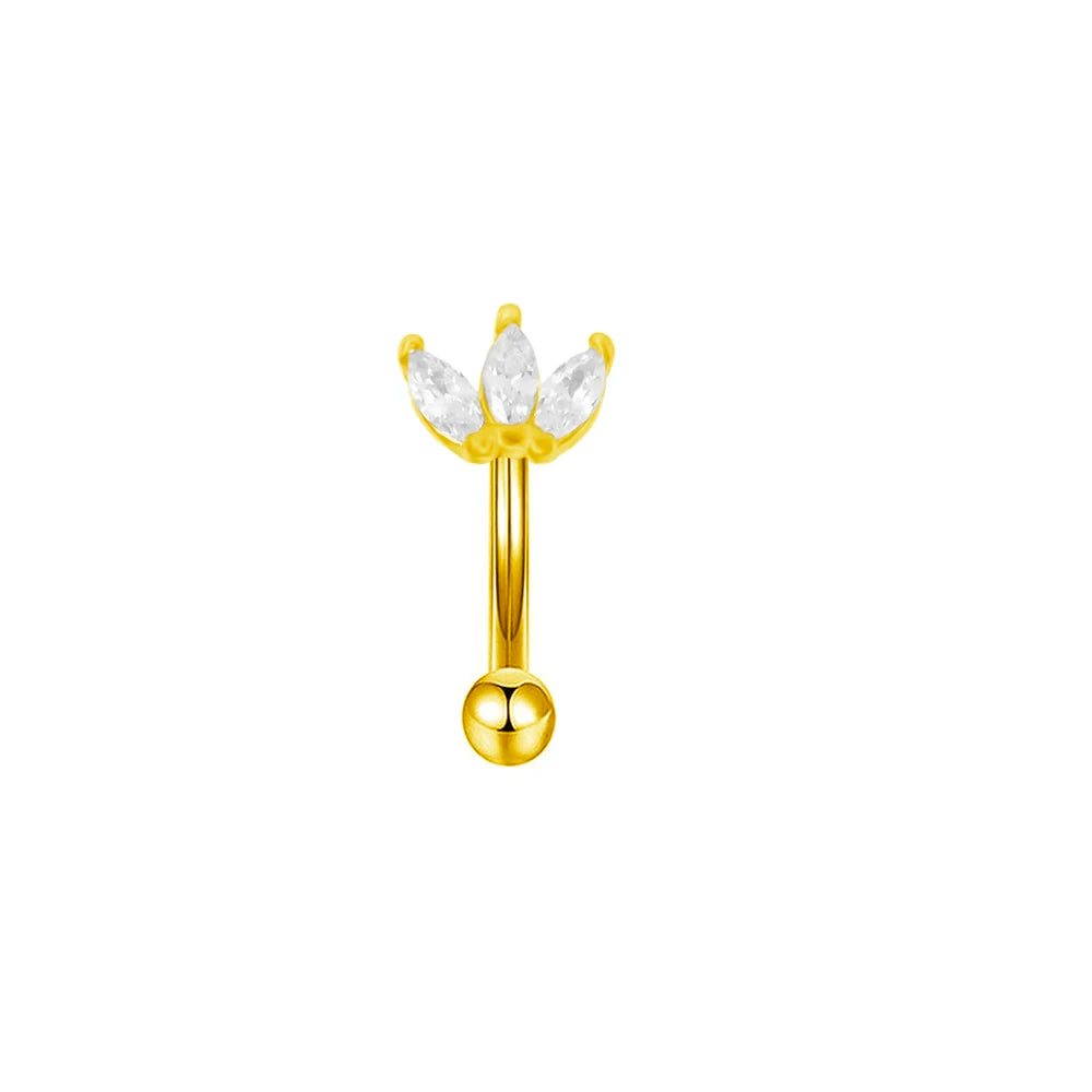 Rook piercing Butterfly Ear Cartilage Eyebrow Tragus Helix Piercing Stud Curved barbell Wholesale Body  Jewelry