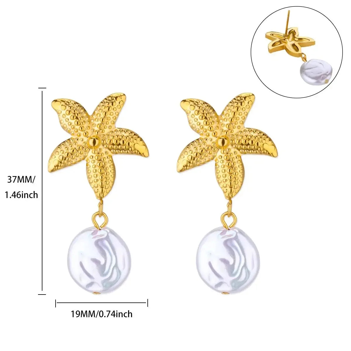 Wassertropfen Zirkon Sterne Ohrstecker für Frauen Edelstahl Gold Farbe Statement Ohrringe 2023 Damen Weihnachts Schmuck Geschenk