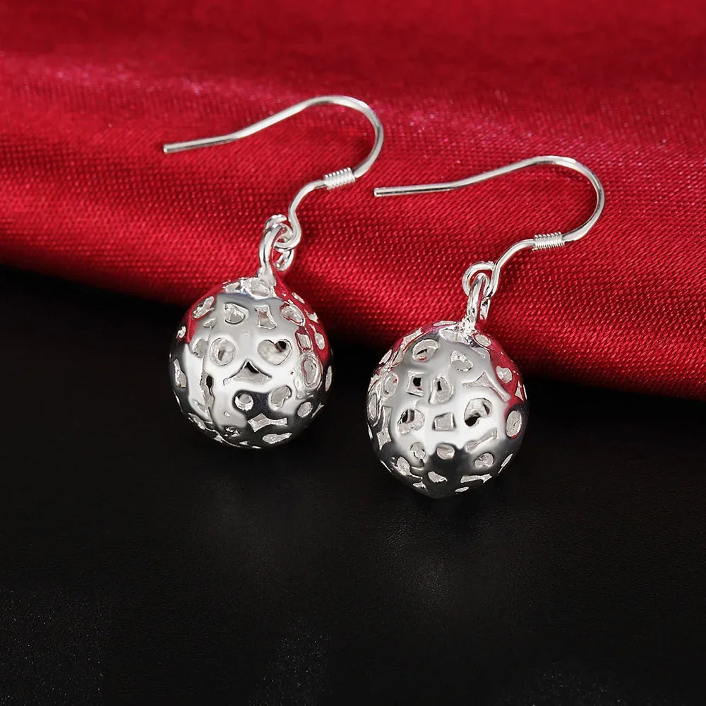 Hochwertige 925 Sterling Silber Ohrringe Schlichte runde Creolen für Frauen Mode Hochzeit Verlobung Charm Schmuck