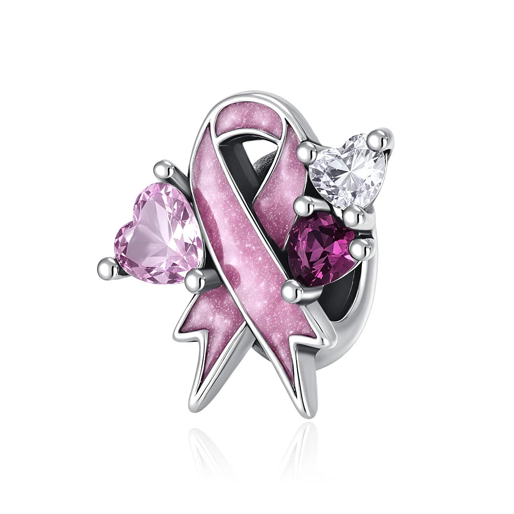 2026 Frühlings-Pink-Serie Ballon Schmetterling Blumen-Anhänger passend für S925 Europäische 925 Sterling Silber Armband Armreifen Halskette