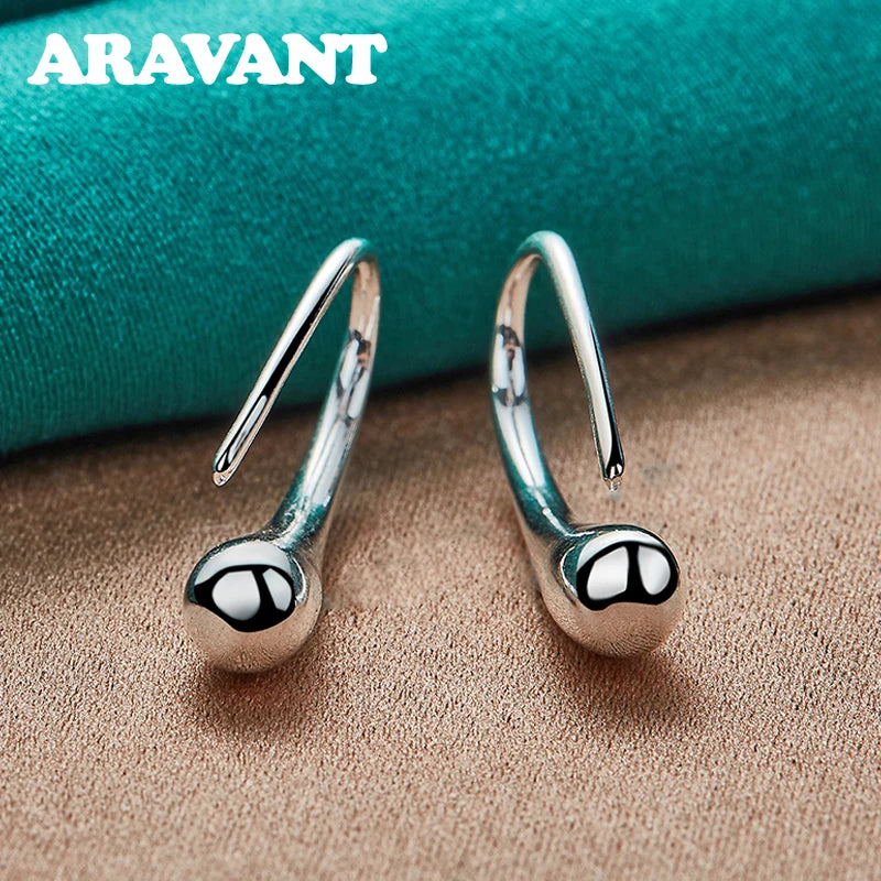 Aravant 925 Sterling Silber Wassertropfen Ohrringe für Damen Mode Hochzeit Schmuck Geschenke