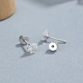 S925 Silber Liebes-Zirkon-Ohrringe für Damen, modisch und schlicht, Ins-Stil, herzförmige Ohrringe, Persönlichkeit und Temperament