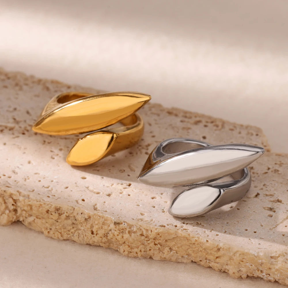 Einzigartige unregelmäßige gebogene Ringe für Frauen, Vintage mattgoldfarben, geometrisch, verstellbar, Fingerringe, Punk Party Hochzeit Schmuck