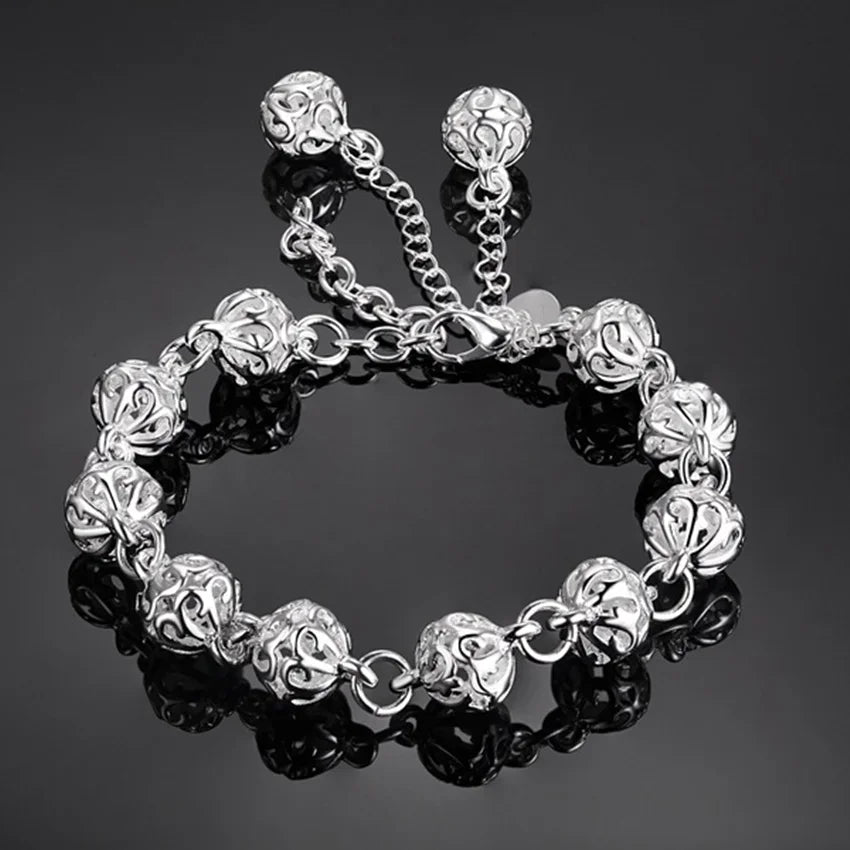 20,32 cm 18K Goldarmband 5MM seitliches Kettenarmband für Frauen Männer Mode Hochzeit Verlobung 925 Sterlingsilber Schmuck Geschenke