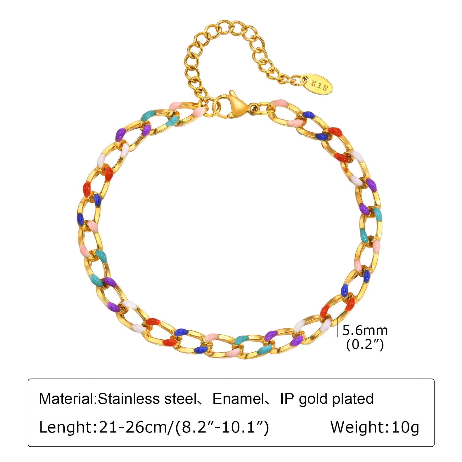 Fußkettchen Armband für Beine aus Edelstahl, wasserdicht, verstellbar, Strandperlen, Kugel, kubanische Gliederkette, Sommer, Boho-Fußschmuck für Damen