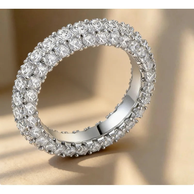 Anillo de Plata de Ley 925 con Planeta Personalizado y Circonita Avanzada para Mujer Boda Fiesta Uso Diario Joyería de Alta Calidad Regalo