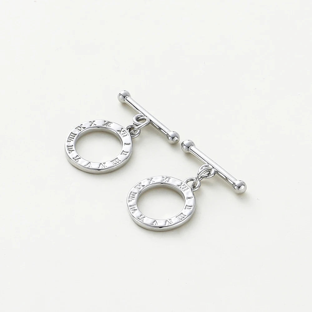 4 Sets 14K/18K Vergoldetes Messing O-Knebelverschluss-Verbinder für DIY Armband Halskette Schmuckherstellung Zubehör