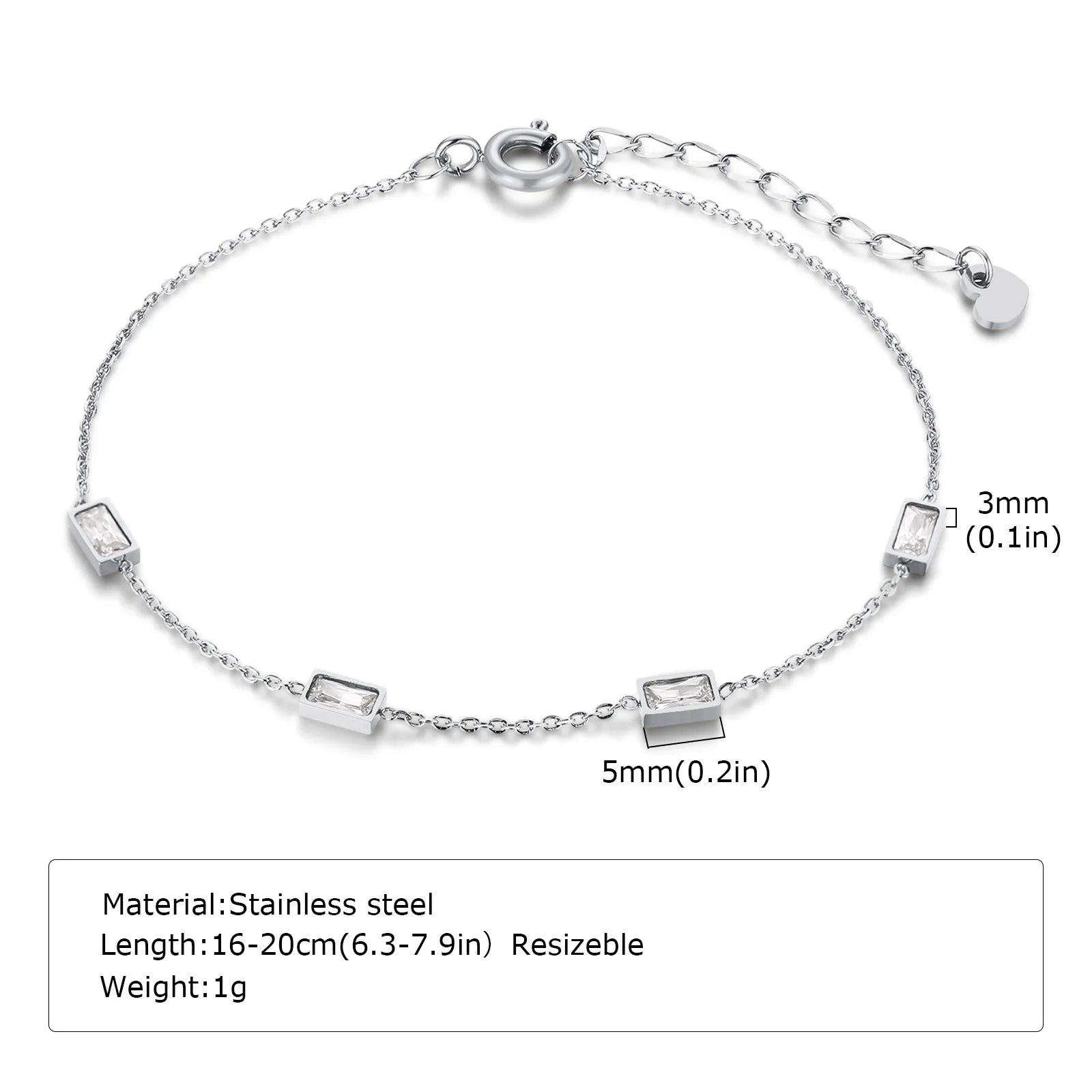 Damen-Armkette in Silberfarbe, stapelbare Gliederarmbänder aus Edelstahl, geschichtete Modeaccessoires Geschenke