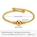 Offener verstellbarer Armreif mit Sternenmotiv und Zirkonia-Einlage aus Edelstahl für Damen, charmantes mehrschichtiges Schmuckstück