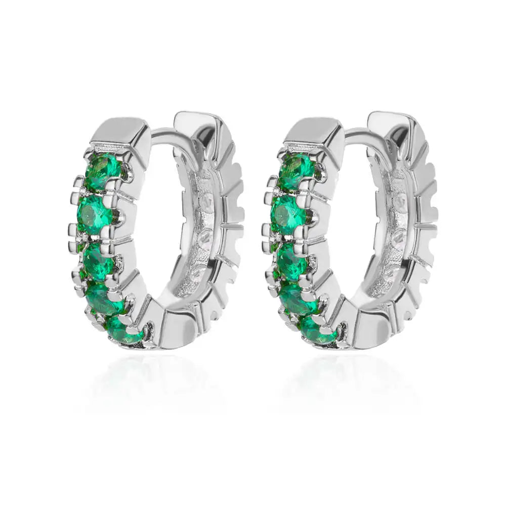 Luxus Blaue Zirkon Ohrringe für Damen Edelstahl Ohrringe 2024 Trendiges Neues Design Goth Schmuck Ohrringe Damen