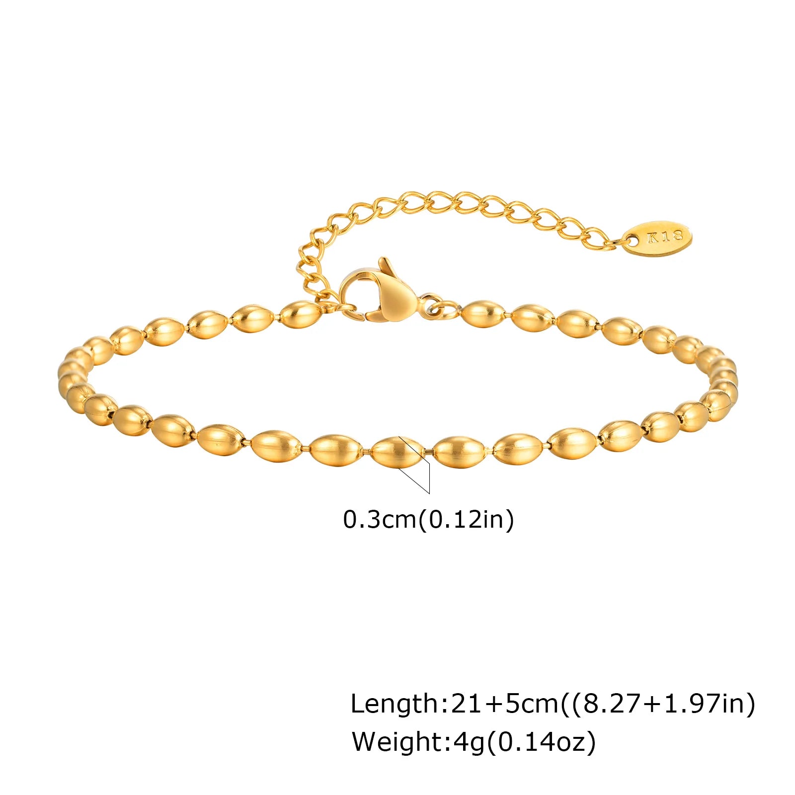 Edelstahl Glücksbringer Böses Auge Fußkettchen Armband für Frauen, blaues Auge Perlenkette Fußkettchen Sommer Strand Glücksbringer Amulett Geschenk