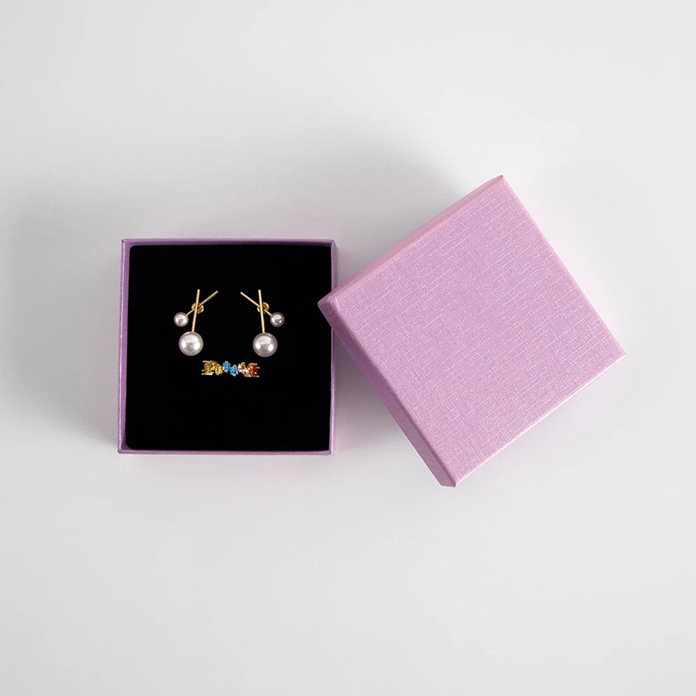 24 personalisierte Schmuckschachteln aus Papier mit Logo, Gastgeschenke für Hochzeiten, Ring-, Ohrring-, Halsketten-, Anhänger-, Armband-, Stecker-, Beutel- und Aufbewahrungsverpackungen