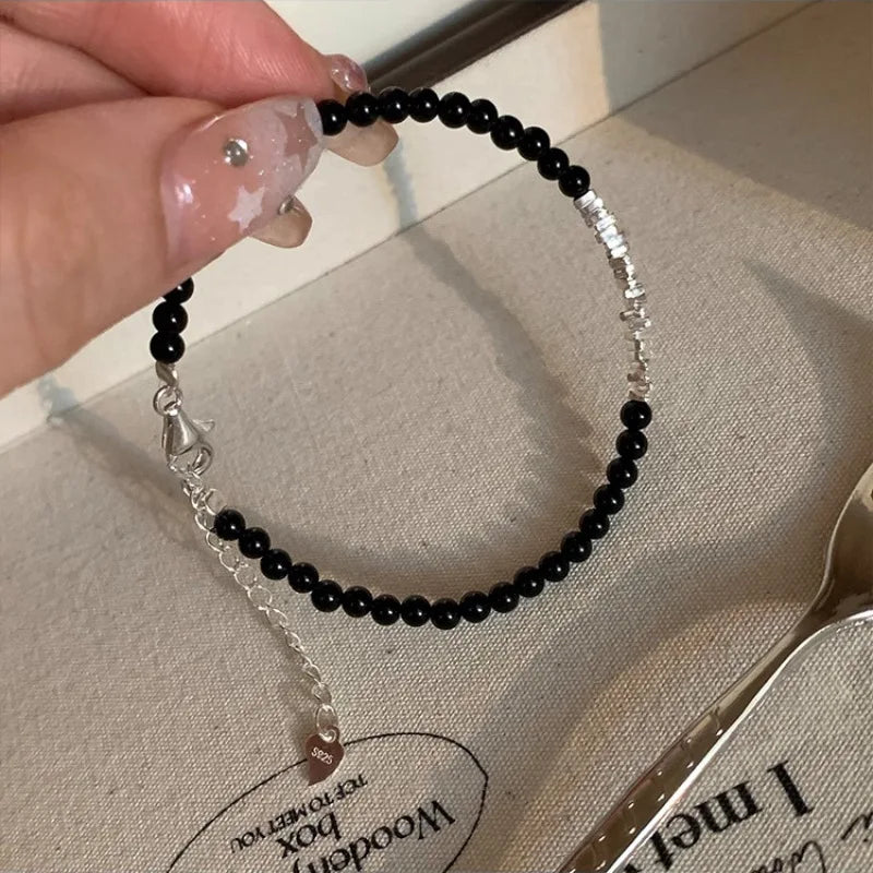 VENTFILLE 925 Silver Double Layer Pearl Bracelet for Women Girl Design Bead Korean Jewelry Dropshipping