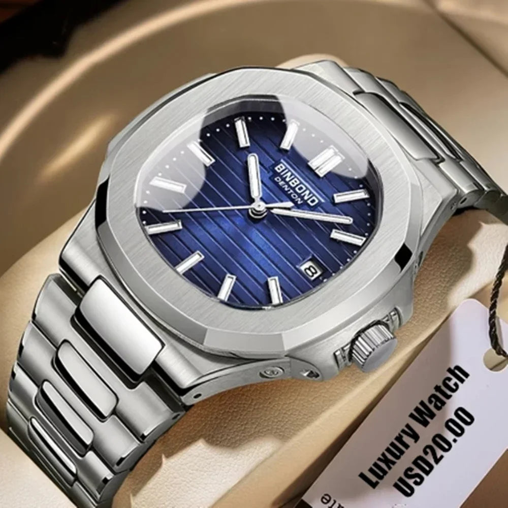 Reloj de hombre con movimiento casual de negocios, de lujo, automático, para hombre, de moda, de cuarzo, de pulsera, regalos, Relogio Masculino