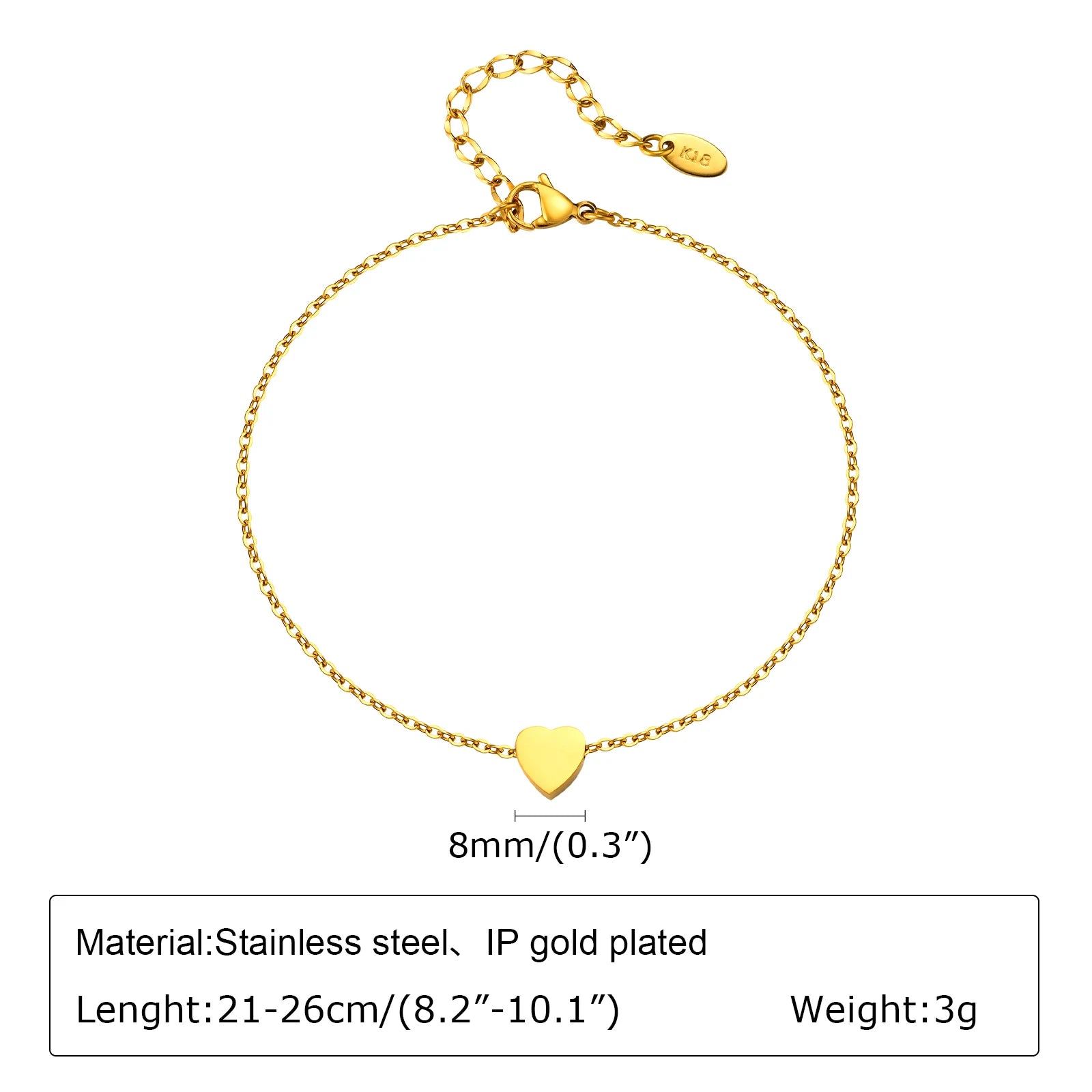 Fußkettchen Armband für Beine aus Edelstahl, wasserdicht, verstellbar, Strandperlen, Kugel, kubanische Gliederkette, Sommer, Boho-Fußschmuck für Damen
