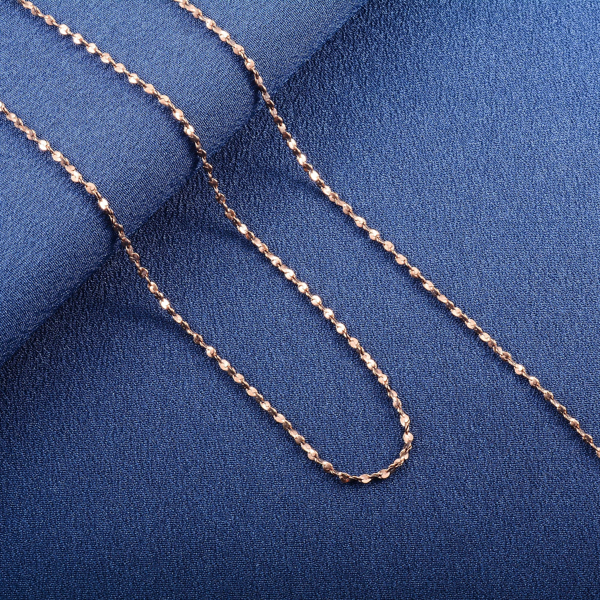 Dainty Women Necklace Glitter Cable Chain Stainless Steel Jewelry Accessories on Neck Collar for Ladies Choker DIY Gift