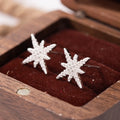1 Paar Ohrringe Sechszackiger Stern Kupfer Material Vielseitiger Trend Damen Ohrstecker Hochzeit Valentinstag Geburtstag Schmuck