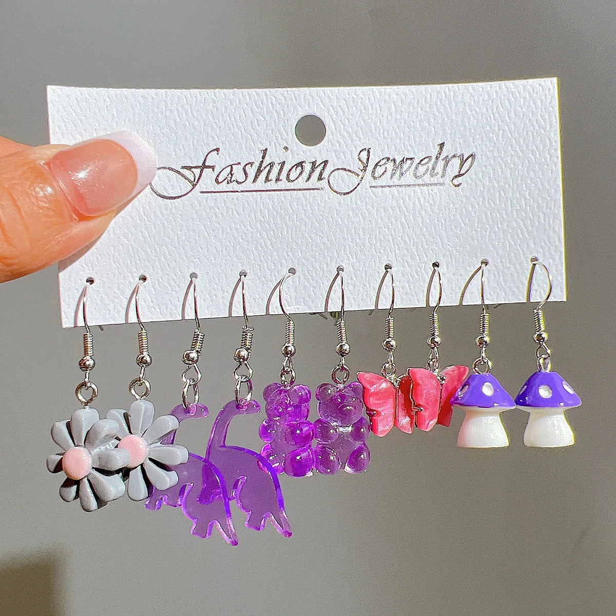 Mode Süße Fruchtgetränk Ohrringe Set für Damen Niedliche Cartoon Lebensmittel Eis Donut Lustige Harz Ohrringe Party Schmuck Geschenk Neu