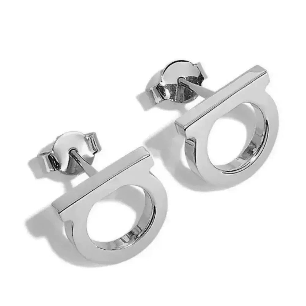 DOTIF Acero Inoxidable Diseño Simple Personalizado Aretes Lujo Ligero Letra D Femenino Moda Pendientes Conmutador Joyería Regalos de Fiesta