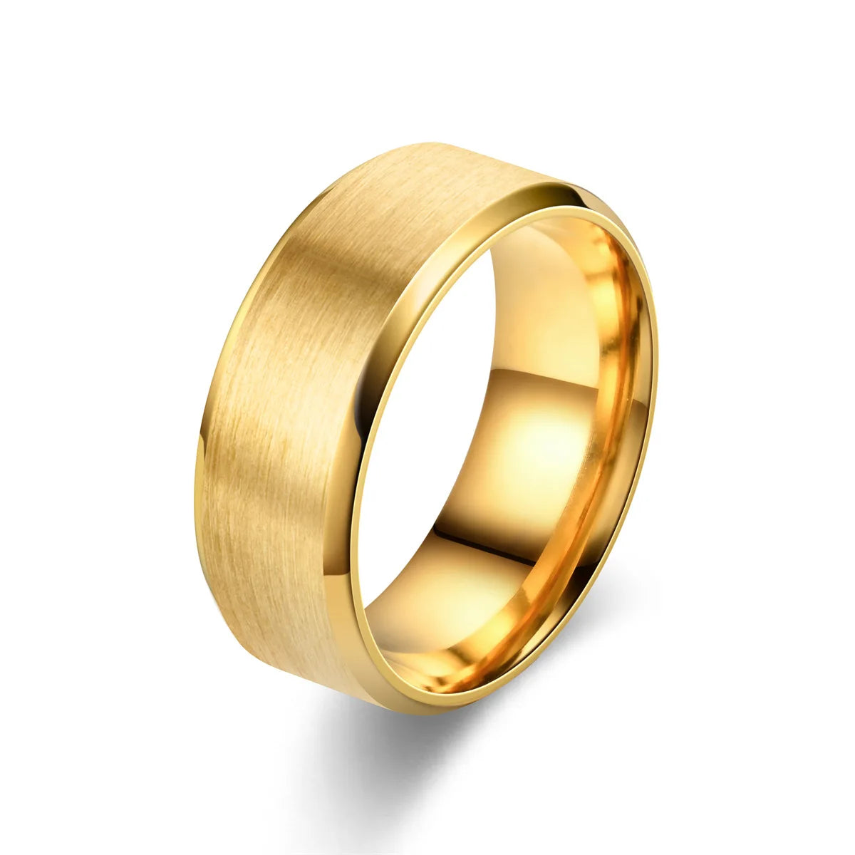 Klassischer 8mm Wolfram-Herrenring mit 6 Farben, gebürsteter Edelstahloberfläche, Damenring, Ehering, Paarschmuck-Accessoires