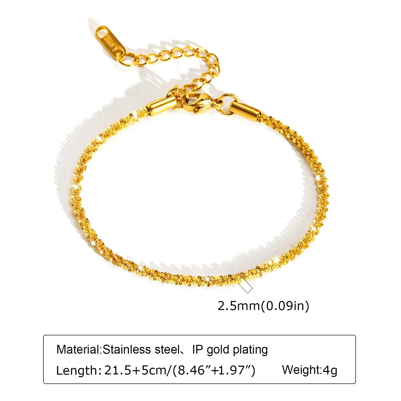 Edelstahl-Perlen-Fußkettchen für Frauen, 18k vergoldete Fußkette, verstellbare, stapelbare Armbänder als Beinschmuck