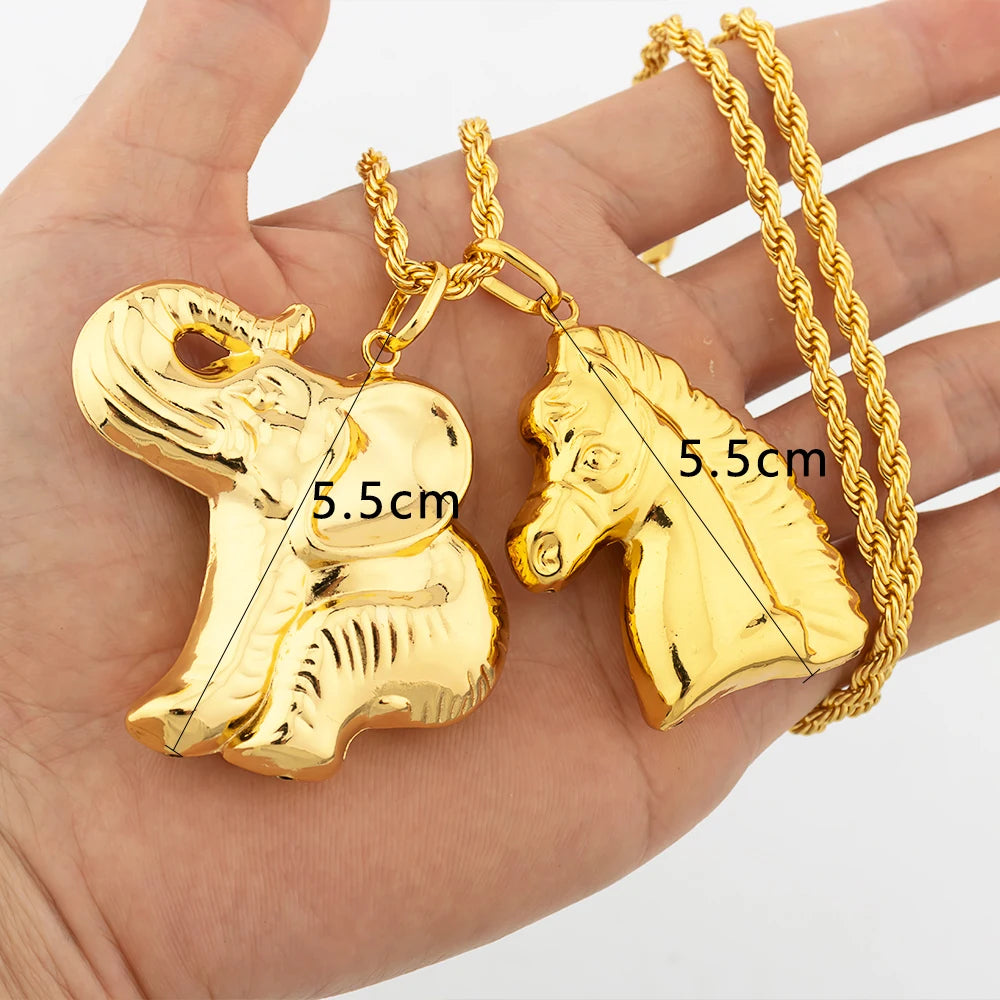 Colgante color oro Dubái, estilo hip hop, personalidad para hombres y mujeres, joyería minimalista, joyería para fiestas, regalos de cumpleaños.