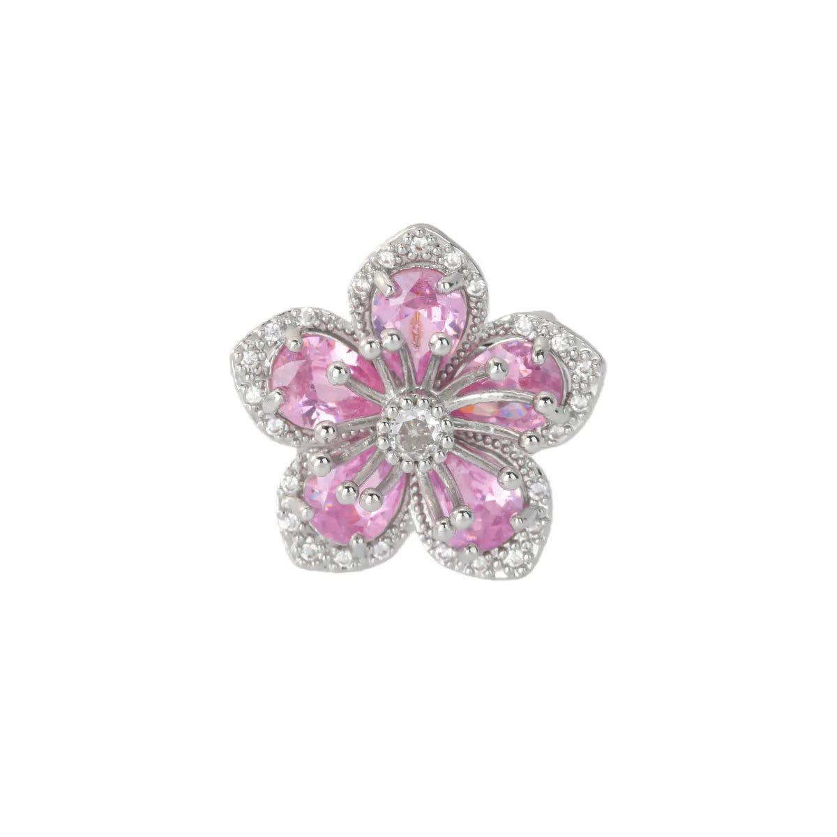 Bunte Zirkon-Doppelblumenringe für Damen, vergoldeter Edelstahl, Blumenöffnungsring, Hochzeit, ästhetischer Schmuck, Geschenk 2023