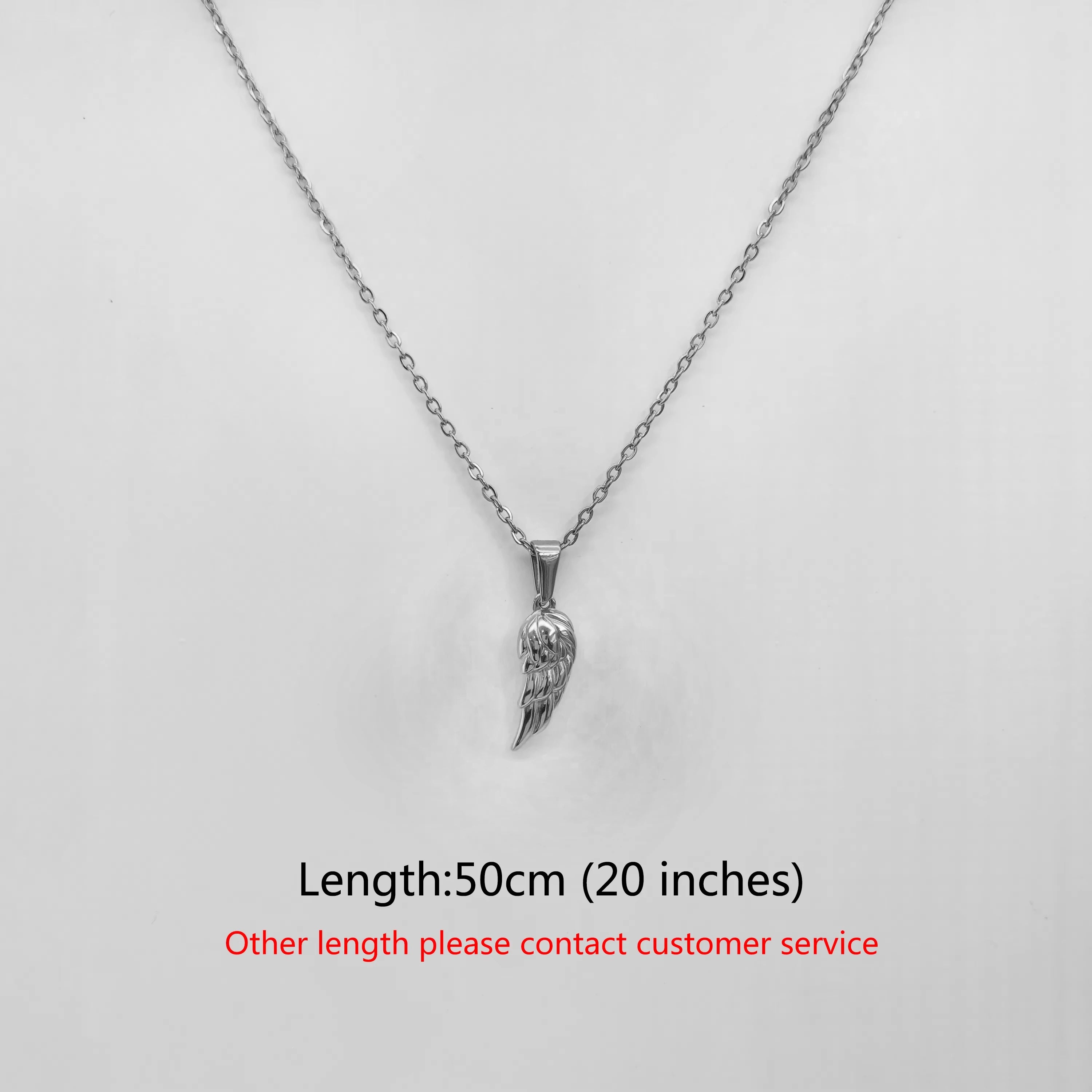 Collar con colgante de ala de ángel chapado en oro de 18 quilates - Diseño de pluma vintage para hombres, cadena de acero inoxidable, regalo de joyería