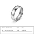 Wasserdichter Edelstahlring für Damen, lichtechter Herzring, stilvolle Metallringe, einfacher neuer Schmuck, Großhandel, Dropshipping