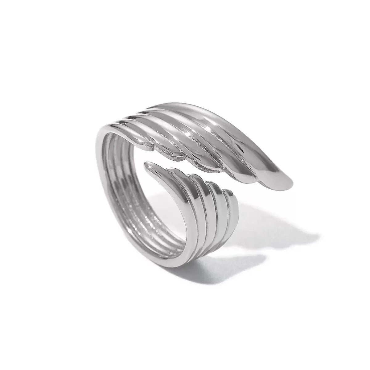 Wasserdichter, hohler Edelstahl-Fingerring der Spitzenklasse, trendig für Frauen, personalisierter Schmuck Großhandel