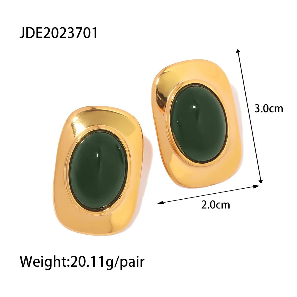 316l Edelstahl Vintage-inspirierte wasserdichte Ohrstecker Personalisierte Charm Mode Schmuck Accessoires Bijoux Geschenk
