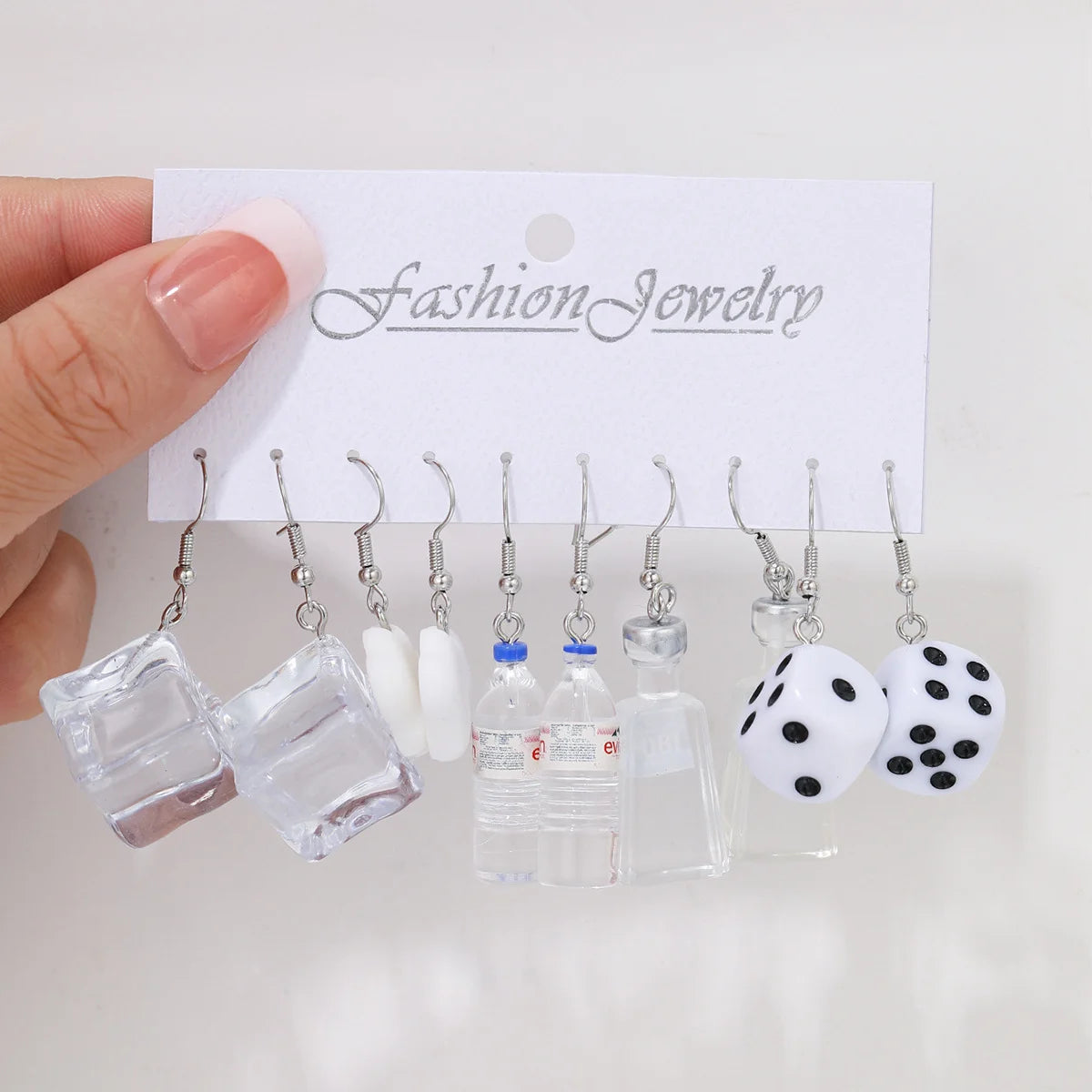 Mode Süße Fruchtgetränk Ohrringe Set für Damen Niedliche Cartoon Lebensmittel Eis Donut Lustige Harz Ohrringe Party Schmuck Geschenk Neu