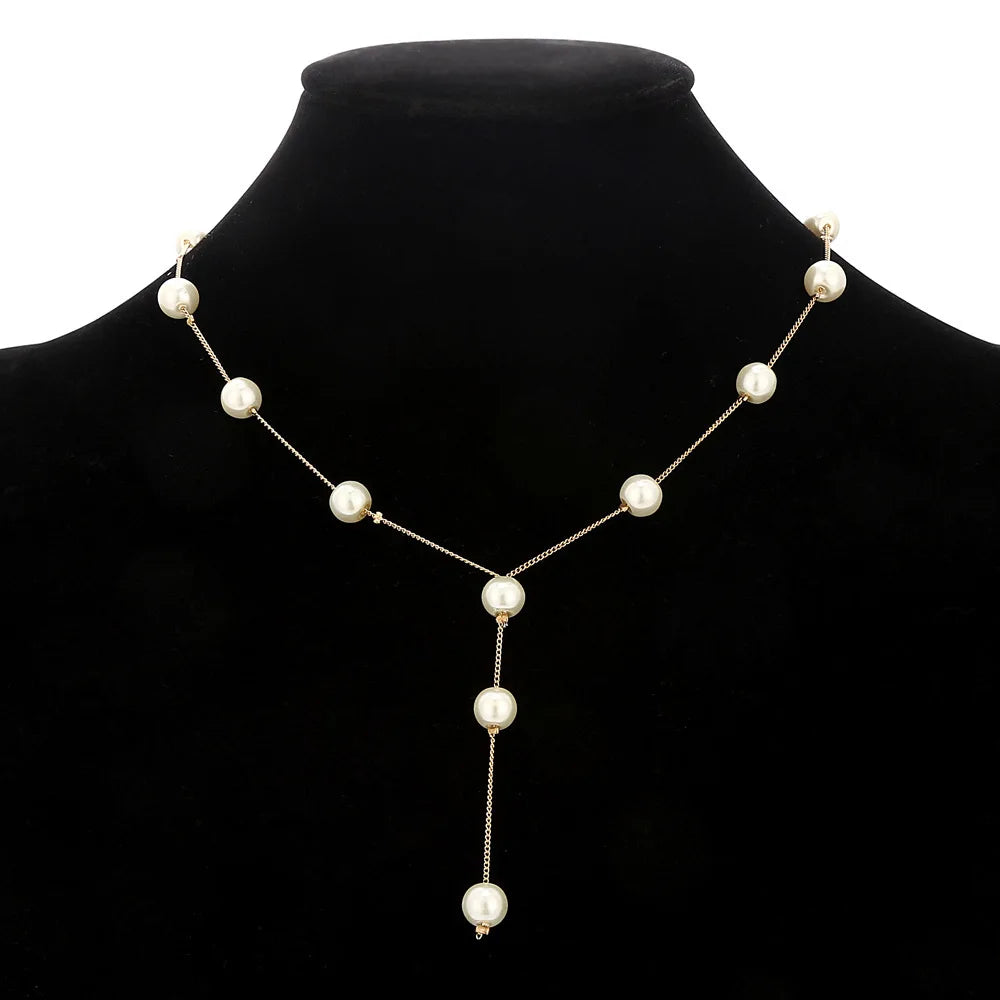UK Three-Piece Set Boutique Fashion Sweet Ol Elegant Pearl Multi-Layer Elegant Necklace Earrings Bracelet Set Custom Jewelry