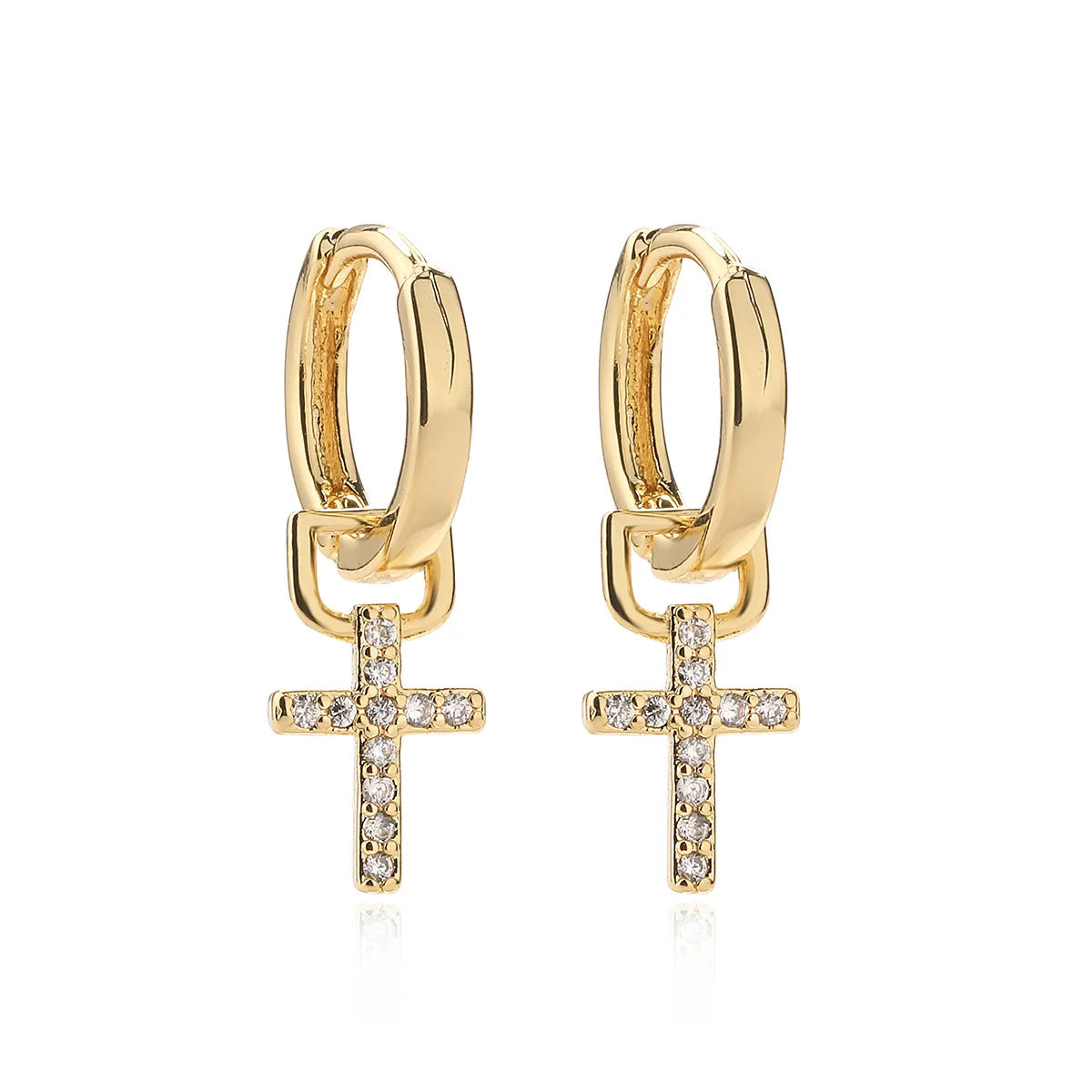 NEWBUY Mode Gold Farbe Kupfer Pflanze Ohrringe Luxus Zirkonia Blume Baumeln Ohrring Heißer Verkauf Weiblicher Party Schmuck Geschenk