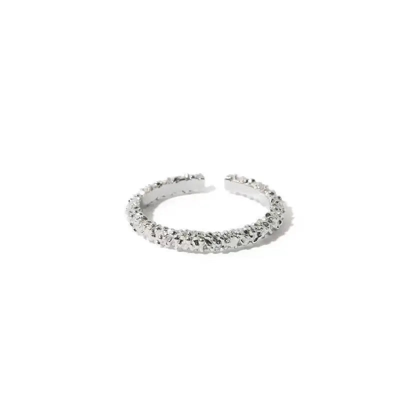 925er Sterlingsilber unregelmäßige Ringe für Frauen Hochzeit Vintage Luxus Edler Schmuck Accessoires Großhandel Schmuck Geld 925