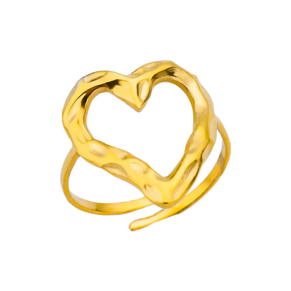 Edelstahl Runde Ringe Für Frauen Zirkon Geometrische Goldfarbe Kristall Ring Ästhetische Hochzeit Party Schmuck Geschenk Bague Femme