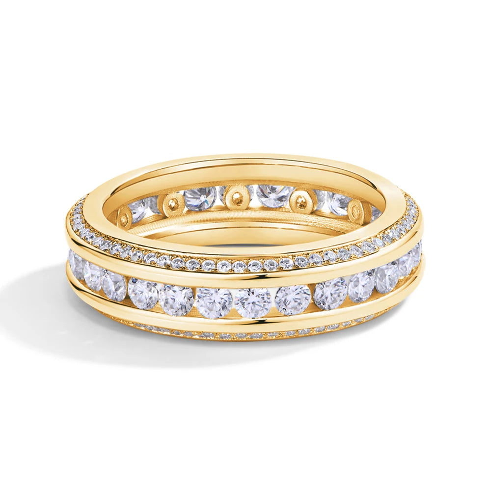 MINTYBOX Anillo de Plata de Ley S925 con Moissanita D VVS1, Diamante Creado en Laboratorio 1.68ctw, Anillos de Compromiso para Mujer, Regalo de Anillo de Boda