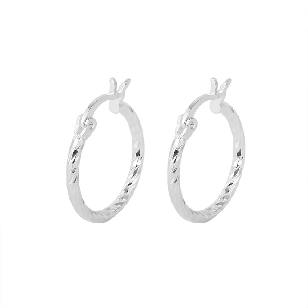 S925 Silber Geometrische Verdrehte Kreis Ohrringe Damen Elegant Einzigartiges Design Koreanische Vielseitige Funkelnde Blumenohrstecker