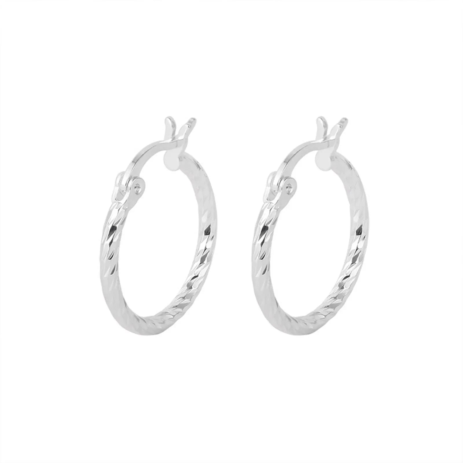 S925 Silber Geometrische Verdrehte Kreis Ohrringe Damen Elegant Einzigartiges Design Koreanische Vielseitige Funkelnde Blumenohrstecker