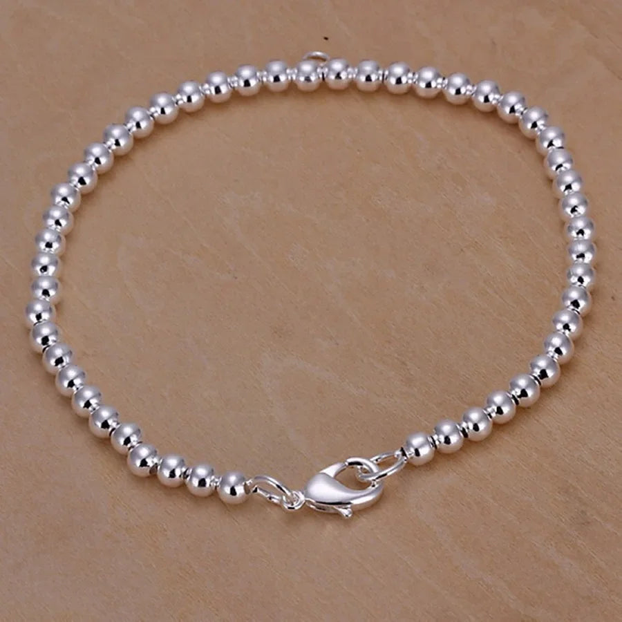20,32 cm 18K Goldarmband 5MM seitliches Kettenarmband für Frauen Männer Mode Hochzeit Verlobung 925 Sterlingsilber Schmuck Geschenke