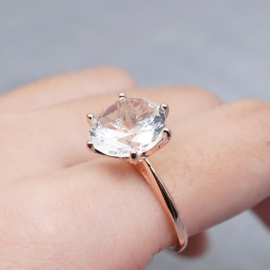 925 Sterlingsilber Echter Moissanit-Ring Anmut Bankett Glänzender Schmuck Verlobungsgeschenk